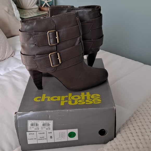 Taupe Booties - Picture 1 of 4